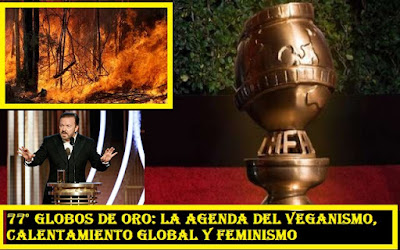 77° versión Globos de Oro 2020: pedofilia, veganismo, la agenda del cambio climático, feminismo y muertes anunciadas #Katecon2006